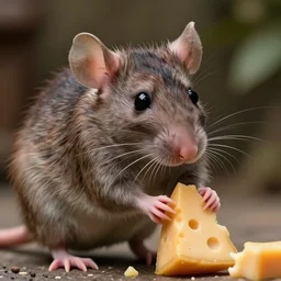 photo, emma watson as antropomorphic furry - rat, tinky winky, eats cheese, highly detailed, intricate details