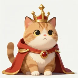 goofy elemental king but as a cat, artstation, beautiful