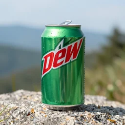 photograph of a mountain of mountain dew cans