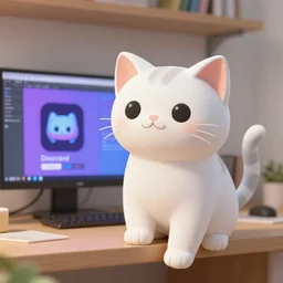 catgirl hanging out with a discord mod