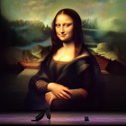 mona lisa performing on stage