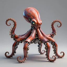 insanely epic mechanical octopus, octane 3 d, octane render, unreal engine, volumetric lighting, artstation, highly detailed, sharp focus, dieselpunk colors