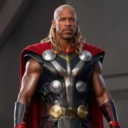 Film still of Steve Harvey as Thor, from The Avengers (2012)