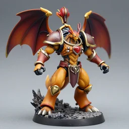 rayquaza as a warhammer tabletop figurine