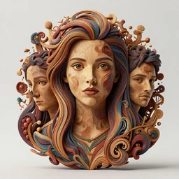 portrait made of wood :: by Martine Johanna and Simon Stålenhag and Chie Yoshii and wlop and Guillermo del toro :: ornate, dynamic, particulate, rich colors, elegant, centered, artstation, smooth, sharp focus, octane render, 3d