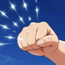 Pegasus Meteor Fist from Saint Seiya, an incommensurable number of meteors bright as LEDs coming from his fist moving as fast as the speed of light, Pegasus constellation in the background, Saint Seiya wears Bronze Armor, photorealistic, detailed, trending on artstation