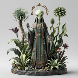 polished 3 d render of hyper - detailed matte illustration of alien botany high priestess by tuco amalfi based on art forms in nature by zaha hadid, zdzisław beksinski