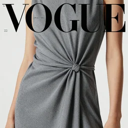 close up  of a female body on a dress, fashion photography,  vogue magazine, highly detailed