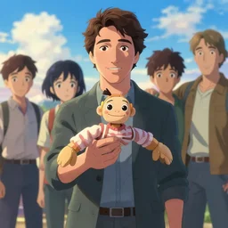 justin trudeau as string puppet!, loftis, jesper ejsing, by rhads, makoto shinkai and lois van baarle, ilya kuvshinov, rossdraws, global illumination