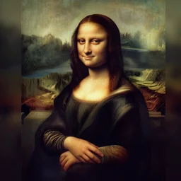 “the Mona Lisa in the style of h.r. giger”