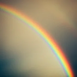 rainbow beam of shiny light, vintage