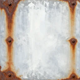 scifi,, white paint, bright ( ( ( rusty ) ) ) metal wall seamless game texture, by dean cornwell, nc wyeth, painterly, 4 k, textures. com, high resolution, paintchips