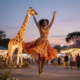 🤸🏿♂🎎🎉⚜🔥🦜🕸💃🏽, hyper realistic photo, dusk, volumetric light, full colour, upscale, 8 k, masterpiece,