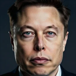 elon musk with a byonic eye