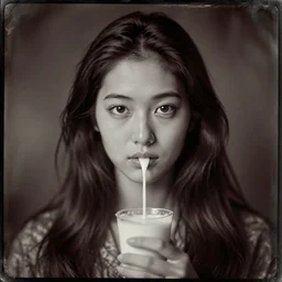 bizarre japanese milk warrior, daguerrotype