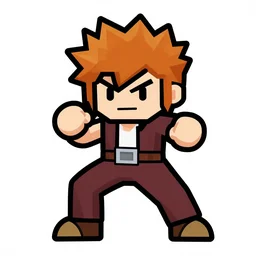 obi wan idle sprite for star wars fighting game by SNK for neo Geo arcade, white background