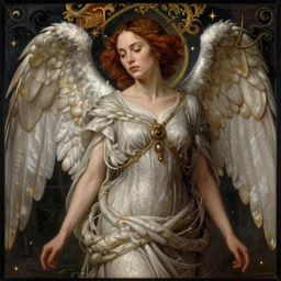 diane kruger as an angel, detailed digital painting, pre - raphaelite, intricate