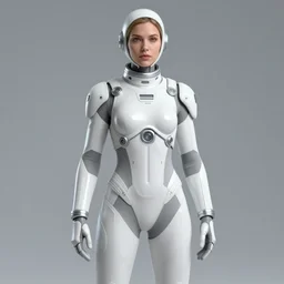 futuristic female spacesuit, high quality, mass effect