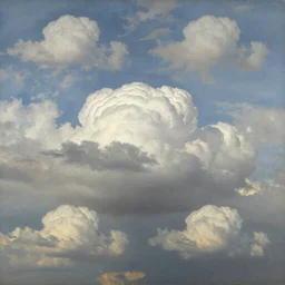 cumulus and stratus clouds in the style of John Constable cloud studies sketches