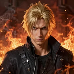 portrait of virgil from devil may cry, photorealistic, highly detailed, smoke and hellfire, artstation, smooth, sharp focus, art by michael whelan, artgerm, greg rutkowski and luis royo