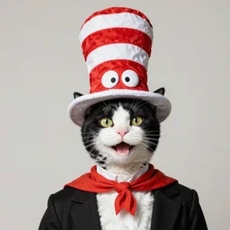rodrigo durterte wearing dr suess's cat in the hat hat