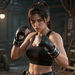 Anya Taylor-Joy as a fighter in Dead or Alive 6 8k hyperdetailed photorealism HDR