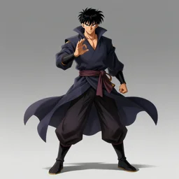 full body concept art of martial artist/sorcerer in the style of Jean Giraud in the style of akira toriyama trending on artstation deviantart Pinterest detailed realistic High Resolution HD 8k in color
