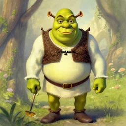 shrek drawn by jean - leon gerome
