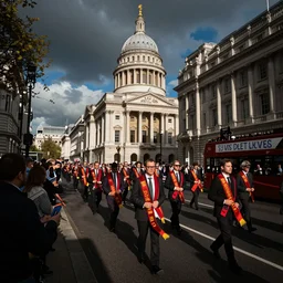 ticker tape parade in london