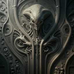 organic alien surface texture, giger, mechanical, art deco