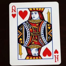 a dramatic scene of a hearts queen card, character being materialized from the card, ornate, full of details, photo realistic and beautiful masterpiece