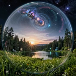 reclaimed by nature by thomas cole, azeroth cosmic fisheye mars made of glass synthwave dieselpunk biopunk at dawn steampunk universe at dusk infrared nightvision forest darkacademia meadow morning sun postcyberpunk lake neon noir, archdaily, wallpaper, highly detailed, trending on artstation.