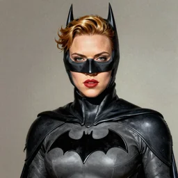 frank frazetta portrait of scarlett johansson as batman