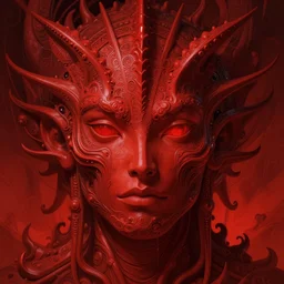 An extremely psychedelic experience, red, surreal, dramatic lighting, kaiju, LSD, face, detailed, intricate, elegant, highly detailed, digital painting, artstation, concept art, smooth, sharp focus, illustration, art by Sam Spratt, Dan Mumford, Jim Burns, Artem Demura and Alphonse Mucha