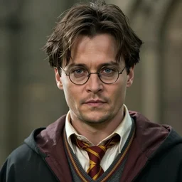 Film Still of a Young Adult Johnny Depp playing Adult Tom Riddle in Harry Potter, Film Still, realistic, hyperrealistic, very realistic, very very realistic, highly detailed, very detailed, extremely detailed, detailed, detailed face, very detailed face, very detailed face, realism, HD Quality, 8k resolution, intricate details, body and head in frame, Real Life