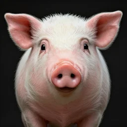 face of cutest pig in the world. Artistic. Concept art. Drawing. High details. Artstation. Cute.