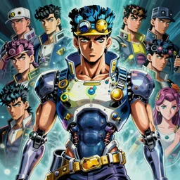 the frontal portrait of mechanical jonathan joestar in the jojo comics, technology sense, mystical, pop surrealism by james jean, roby dwi antono, ross tran, steven kenny, paul neberra, ashley wood, atmospheric ， atmospheric, trending on artstation. 8 k masterpiece