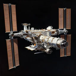 An oil painting of the International Space Station, dramatic lighting, trending on ArtStation, Unreal engine, 8k, Thomas Kinkade, Greg Rutkowski