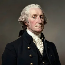 photo of george washington as a real life person, dslr