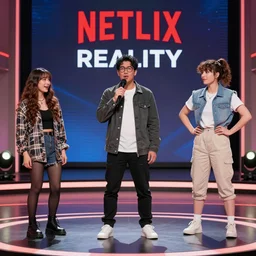 a netflix reality show where contestants have to do bizarre things on stage to win