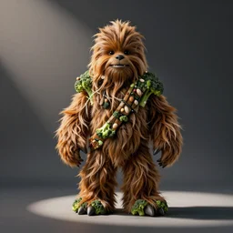 Chewbacca made out of broccoli, photo