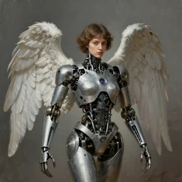 portrait of a mechanical angel, by nikolay makovsky.