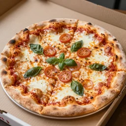∆ made out of pizza