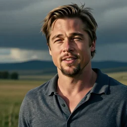 brad pitt with buck teeth, photo quality