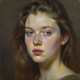 a portrait, art by james jean, oil painting,