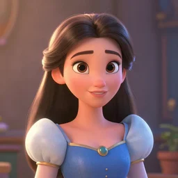 princess, photorealistic ,surface scattering,cgi,cartoon cute , 3d , disney style,pixar