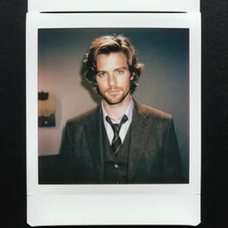 casting photo for the role of guybrush threepwood. canon 5 d mark iii, photorealistic, polaroid filter