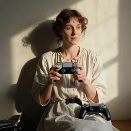 Virginia Woolf breaking her PS4 controller after losing a game of Tekken