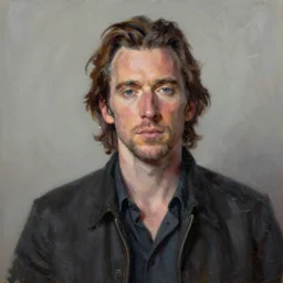 Jeff Buckley oil painting.