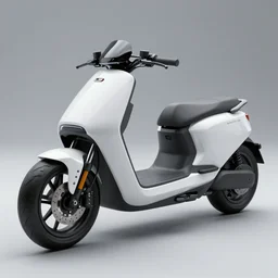 electric motorbike designed by Syd Mead, smooth clean surfaces, hard surface model, high details, cinematic, 8k resolution, beautifully detailed, insanely intricate details, hypermaximalistic, minimalist design, artstation trending, octane render, city background in silhouette,